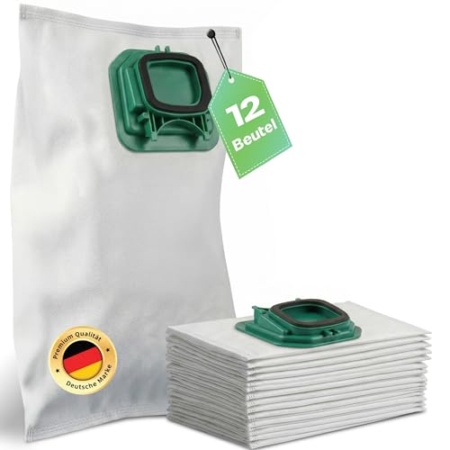 Sacs aspirateur Vorwerk FP150 compatibles Kobold VK 150 filtres en non-tissé lot de 12