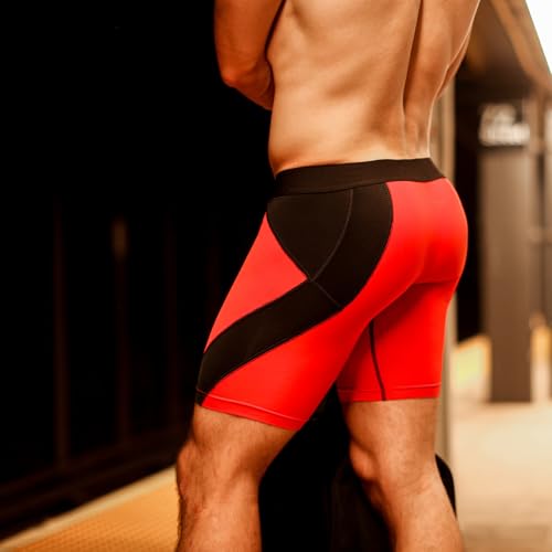 Image of TRYB Men's Compression Shorts & Pants | Sports Innerwear for Gym, Running & Training | Quick Dry, Breathable, 4-Way Stretch, Moisture Wicking, Anti-Chafing Muscle Support Athletic Wear with Pocket