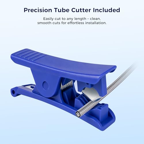 Image of Sovol Upgraded PTFE Tube 5M /16.4ft, Low Resistance Star-Shaped Inner with 2 Couplers 1 Tubing Cutter for Ultra Smooth Flow High Temp 260C, for Bambu lab X1 / X1C / P1P / P1S / A1 / A1 Mini FDM 3D Printer