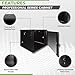 Navepoint 9U Deluxe IT Wallmount Cabinet Enclosure 19-Inch Server Network Rack with Locking Glass Door 24-Inches Deep Black