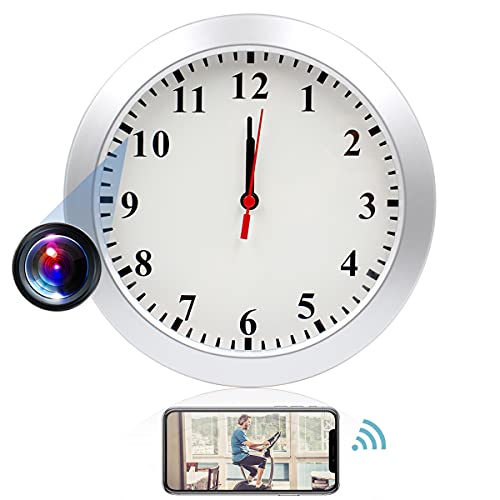 Pelay Hidden Camera Clock, Wifi Spy Camera Wall Clock Hd 1080P Mini Spy Hidden Camera, Wireless Security Surveillance Camera Motion Detection And Video Recoder, Nanny Cam For Home/Apartment/Office #TOP6