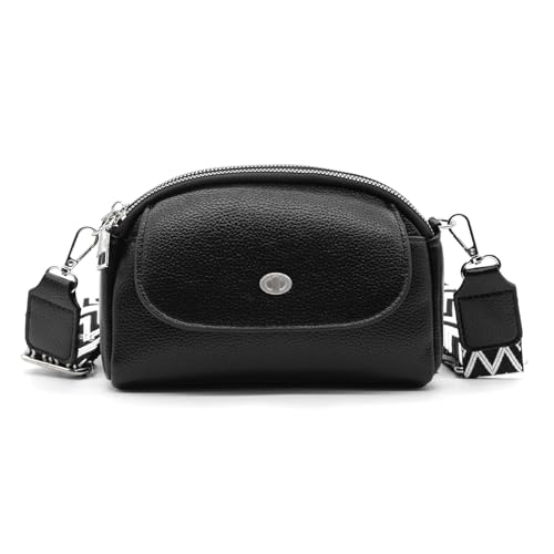 Long Keeper Trendy Vegan Leather Crossbody Bags for Women Small Purses Cross Body Shoulder Handbags with Adjustable Strap