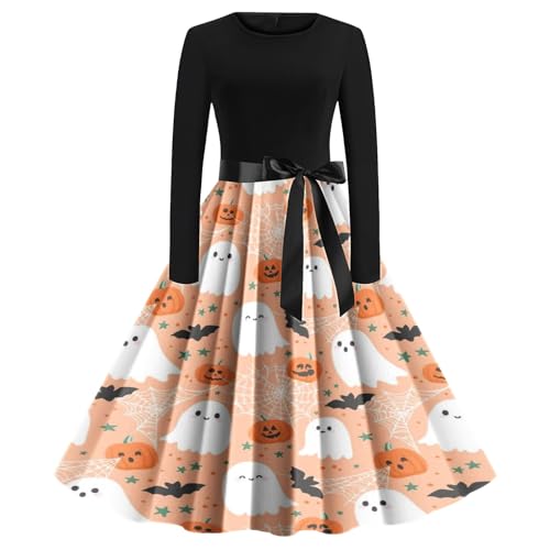 UXSELKCD Helloween kostüm, Helloween kostüm Damen, Morticia, schwarzes Kleid mit, Halloween Maske, Halloween mumie, kostüme männer, vampier, vampier, Geist teufelskleid, Hut Erwachsene