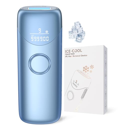 Image of Laser Hair Removal Ubroo IPL Hair Removal Device with 5℃ Ice Cooling,Hand-held Hair Removal Device Laser Hair Removal for Women and Men,Reduce Hair Regrowth,Full Body Use(Purple)