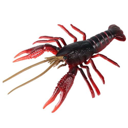 JOKFEICE Animales marinos – Cangrejo de río (rojo), accesorios de jardín de hadas y juguetes educativos, regalo de cumpleaños para niños