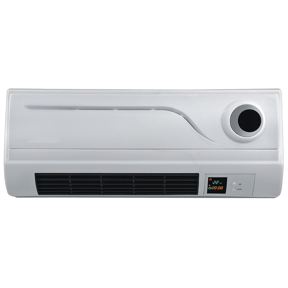 Termoventilatore da Parete 2000w elettrica tipo condizionatore a muro aria calda termoconvettore stufa Alta Efficienza Energetica con Telecomando