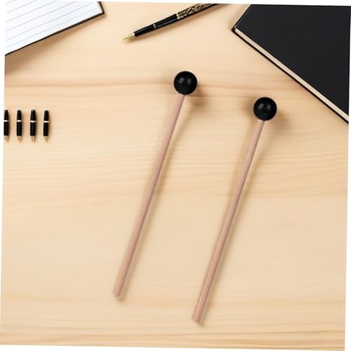 Mazas de batería de madera x2 para xilófono y percusión miniatura 6
