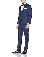 Calvin Klein Men's Super Slim Fit Wool Suit Jacket, Ink, 92R