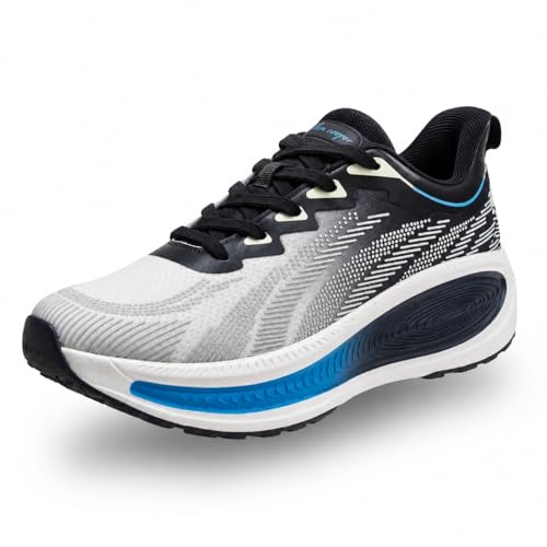 Image of Allen Cooper Men Running Shoes Lightweight Lace-Up Sports Walking Shoes with Cushioned Memory Foam