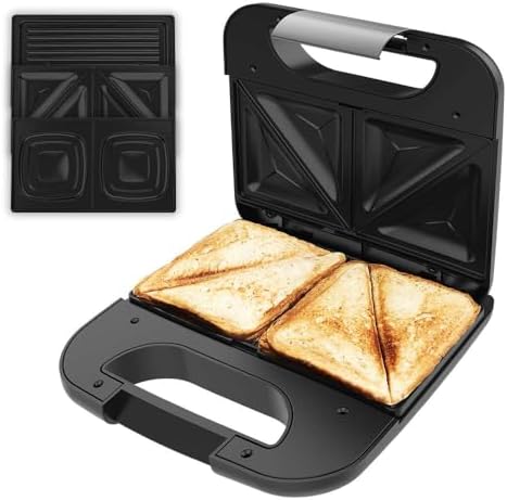 Cecotec Sandwichera Rock’nToast Combo. 800 W, 2 Sándwiches con Ac...