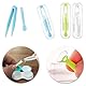 Yuiturt 6 Stück Kontaktlinsen Einsetzhilfe, Kontaktlinsen Pinzetten, Kontaktlinsen Sauger, Kontaktlinsen Einsetzhilfe Weiche, Bunte Contact Lens Tweezers 5 Farben