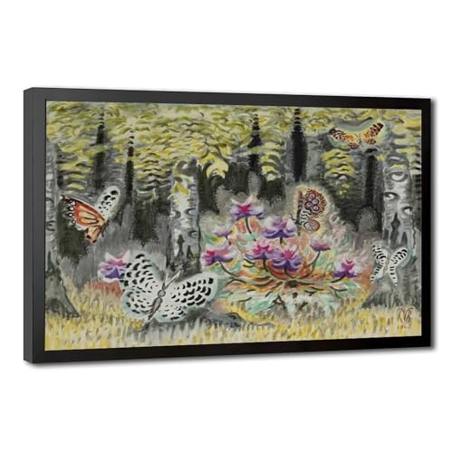 Un rêve de papillons Charles Burchfield tableau poétique pour éveiller votre imaginaire