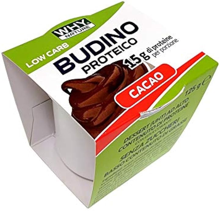 Budino proteico why nature  15 grammi di proteine per budino 10 pezzi (cioccolato) B08QDKF6Z6