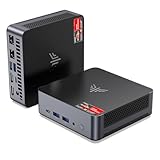 NiPoGi AM21 Mini PC Ryzen 9 6900HX (8C/16T, Fino a 4,9 GHz),16GB DDR5 4800MHz/512GB M.2 NVME SSD Mini Computer 𝖶-11 Pro,4K@60Hz Quad-Screen-Display USB4+Type C+HDMI*2,Wifi6/BT5.2 Micro Gaming PC
