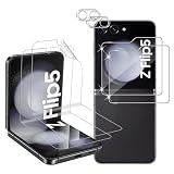 Holilo [2+2+2 Pezzi per Samsung Galaxy Z Flip 5 5G Vetro Temperato + TPU Pellicola Protettiva + Pellicola Fotocamera, Pellicola Durezza 9H Protezione Schermo HD Anti-graffio Anti-Impronta