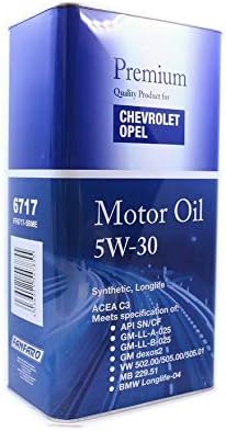 OEM Fanfaro 5W-30 Engine Oil with particulate (DEXOS-2) & FF6717-5BME, FF67175BME