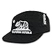 CUGLOG 5 Panel Cali Bear Racer Cap, Black