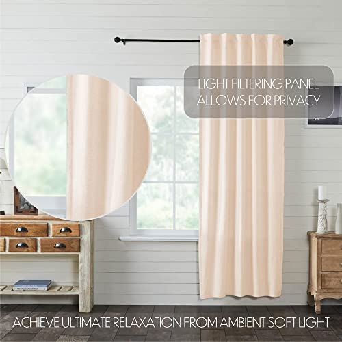 VHC-Brands-Simple-Life-Flax-Farmhouse-Curtain-Panel-Natural-96×40 VHC Brands Simple Life Flax Farmhouse Curtain Panel Natural 96×40