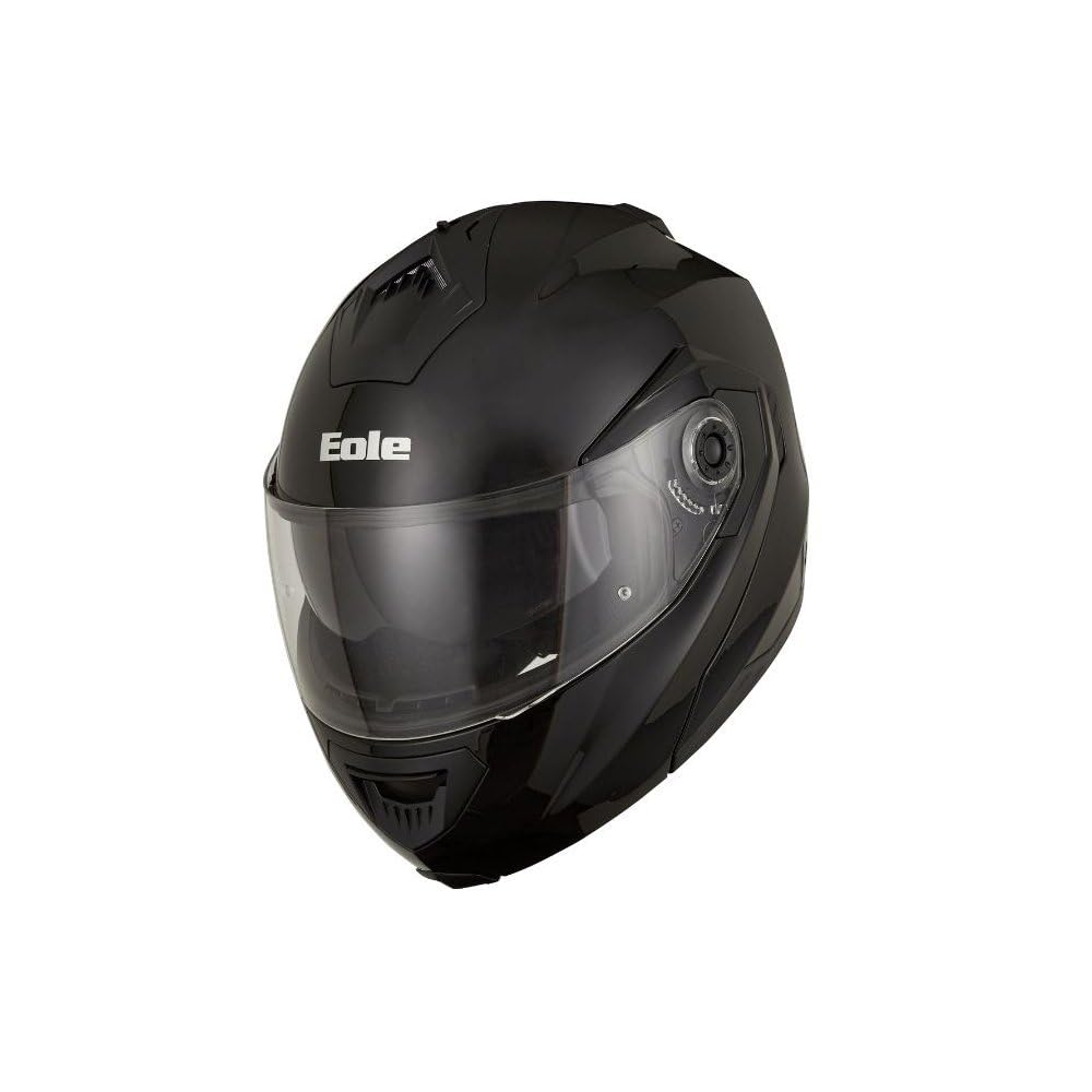 EOLE Casco modular SUBTLE negro brillante, con homologación ECE R 22.06 – Talla XXL (63–64 cm) – Calota de ABS