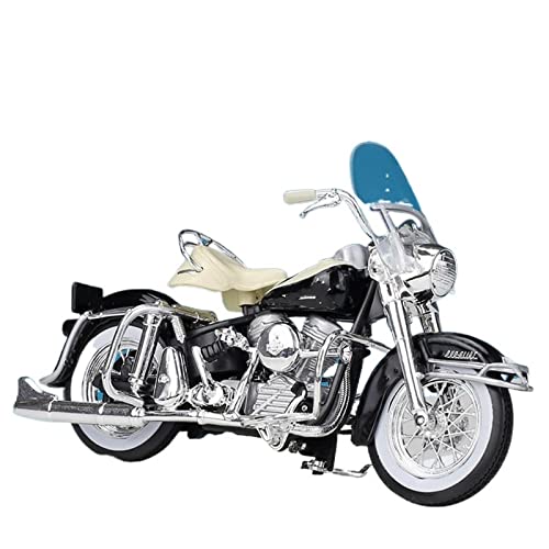 Moto miniature Harley 1962 FLH Duo Glide 1:18 collection métal moulé sous pression