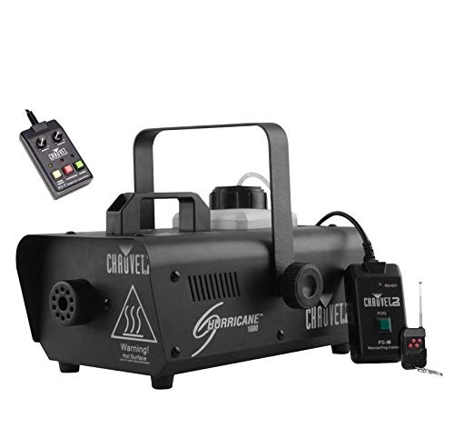 Chauvet DJ Hurricane 1000 Fog Smoke Machine w/ Wired & Wireless Remotes |