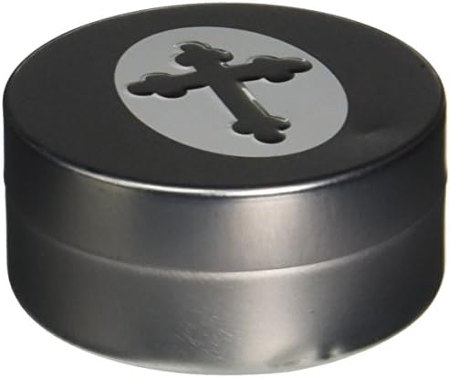 Fashioncraft Silver Cross Design Mint Tins, Silver image 2