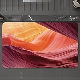 Tapis de Bain Antidérapant Tapis de Douche Lavable,Décor de paysage, ravin profond de Lower Antelope Canyon entre les falaises sculptées d',Durable Tapis Antidérapant Absorbant l’Eau pour Bain 40*60cm