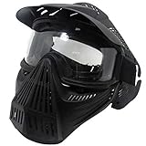 Tactical Mask Airsoft Masks, for Airsoft BB Hunting, CS Game Full Face Tactical Gear, Impact Resistant with Goggles, Motocross Skiing Outdoor Activities