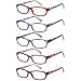 GAMMA RAY READERS 6 Pairs Ladies' Readers includes Sunglass Reader Quality Spring Hinge Reading Glasses for Women +2.50