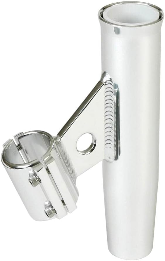 Lee's Clamp-On Rod Holder - Silver - Vertical Mount - Fits 2.375" O.D. Pipe