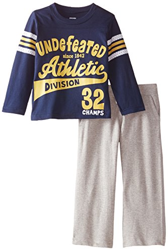Gerber Graduates Baby Boys' All Star Long Sleeve Top and Grey Pant Set, All Star, 18 Months