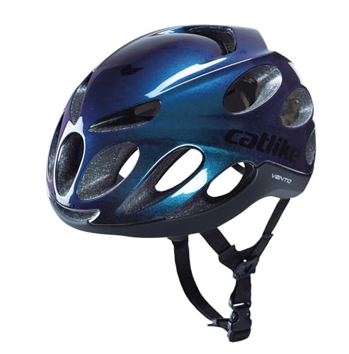 Catlike Vento MIPS Casco, Unisex-Adult, Azul/Negro, L