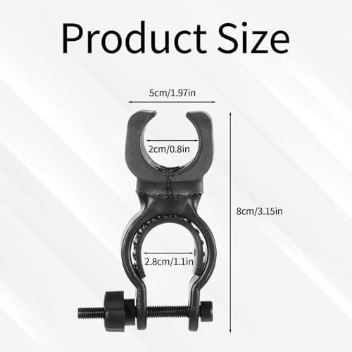 2 Pcs Cane Holder for Walker Wheelchair Walker Universal Walking Stick Holder Accessories Walkers Attachments for Drive Rollator Wheelchairs Electric Scooters - Thumbnail 3