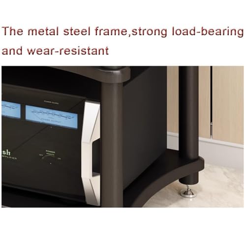Tour de support audio support HiFi meuble de rangement multimédia 4 niveaux