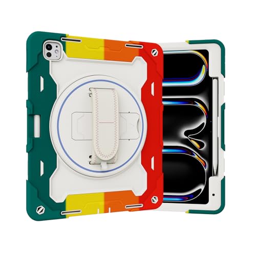 Housse iPad Pro 13" M4 2026 robuste pour enfants idéale en voyage et sorties avec sa bandoulière