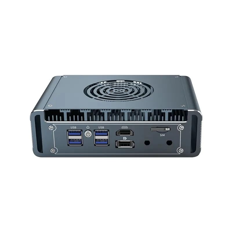 Sharevdi Micro Firewall Device Intel J3710/N3700 Quad-Core Fanless Mini PC with 4 Ports, Intel 2.5GbE i226 Gigabit Network Card AES-NI, USB 3.0/HDMI/ VGA, 8GB DDR3, 128GB SSD