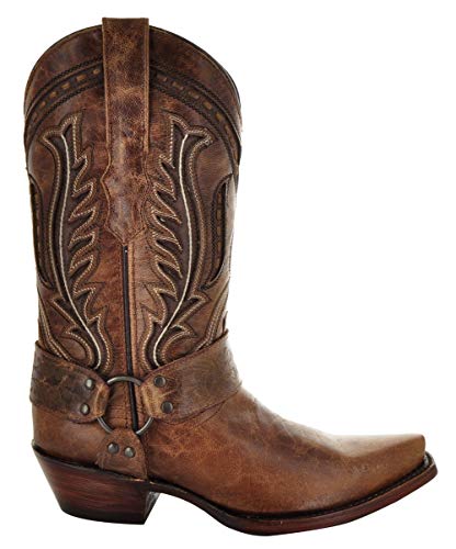 Soto Boots Women's Harness Cowboy Boots, Genuine Leather Cowgirl Boots, Handcrafted Cowboy Boots For Women M500392