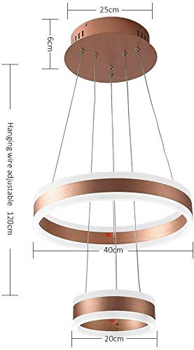 Lustre acrylique rond 36W avec télécommande et intensité variable - 2