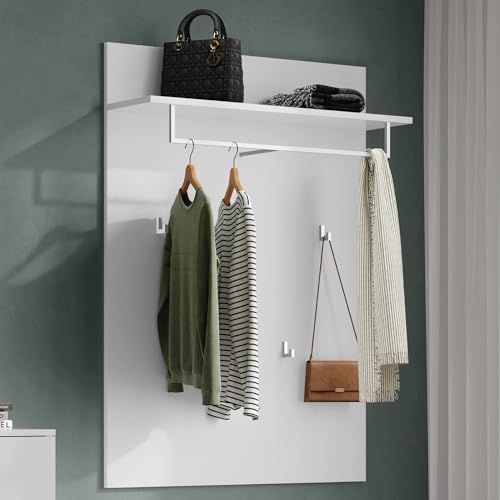 Mai & Mai Pannello Appendiabiti da Parete con Asta e