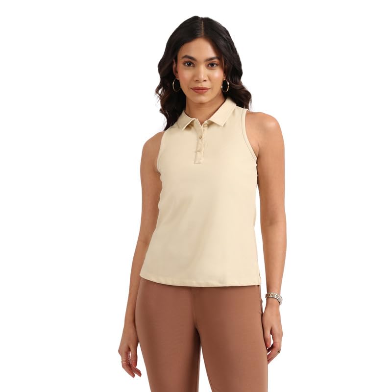 Classic Sleeveless Pique Polo Shirt | Buttoned Collared Front | Durable Fabric with Side Slits – Perfect Casual Wear