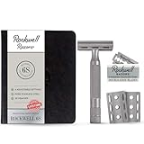 Rockwell Razors 6S Stainless Steel Adjustable Double Edge Safety Razor + 5 Swedish Stainless Steel Razor Blades