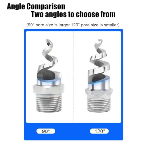 Buse atomique conique spiralée tête arrosage élimination poussière inox - 6
