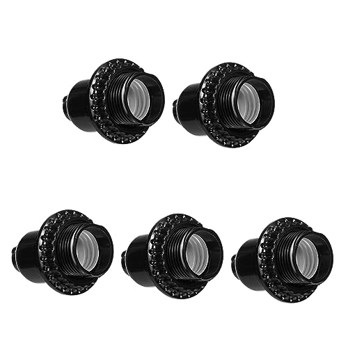 Garneck 5個 ペンダントライトホルダー バクライト製 耐久性 無段スイッチ付き レトロ天井灯具用 互換性広いモダン照明アクセサリー