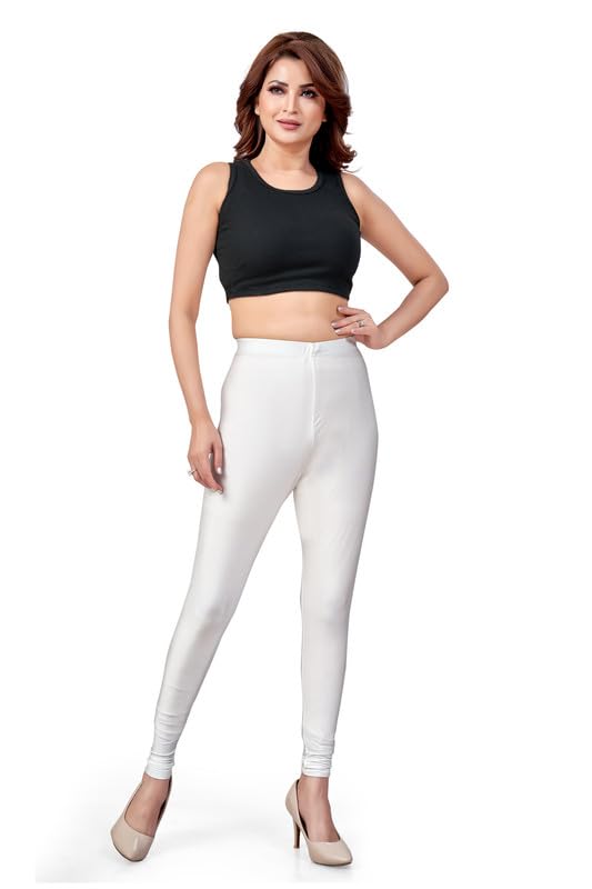 fly free Plus Size Nylon Shimmer Leggings, Women-picture-55