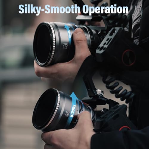 Image of SIRUI Night Walker 16mm & 75mm T1.2 Cine Lens Set, X Mount, Metal Grey | 16mm for immersive wide shots and 75mm for portraits, close-ups, and strong subject separation.