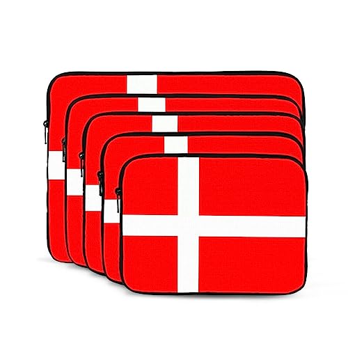 Denmark Danish Flag Laptop Sleeve Case 13 Inch Suitable for Notebook Computer Tablet Traveling Carrying Simple Case2