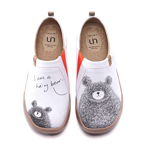 Image of UIN Women's Artistic Slip-On Shoes Vibrant Floral Casual Loafers Lightweight Comfortable Travel Footwear