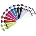 BodyJ4You 14PCS Fake Tapers Earrings Set Screw Stud Acrylic Illusion Cheater Faux Gauges Jewelry