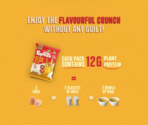Image of Nourish Organics NYC Pizza Protein Puffs | 12g Plant Protein per Pack | Baked, Not Fried | Made with Chickpea, Brown Rice & Maize | No Maida, No Palm Oil | Gluten-Free Snack with Italian Pizza Flavour | 60g (Pack of 4)