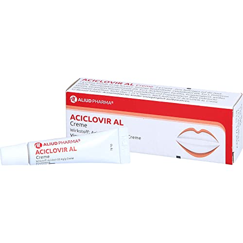 Herpescreme mit Aciclovir AL, 2 g zur Behandlung von Lippenherpes